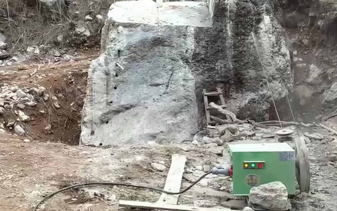 電動礦石開采繩鋸機 線型鋸切割石材